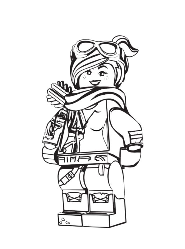 Kids-n-fun.com | Coloring page Lego movie 2 Lucy 2